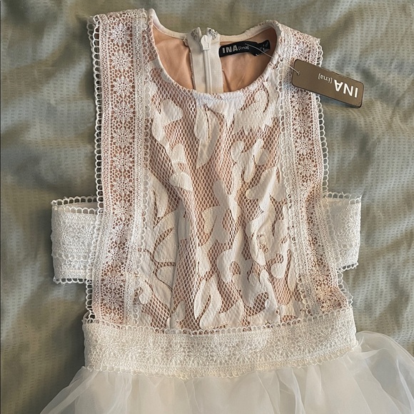 Ina White Lace Formal Dress - Picture 3 of 6